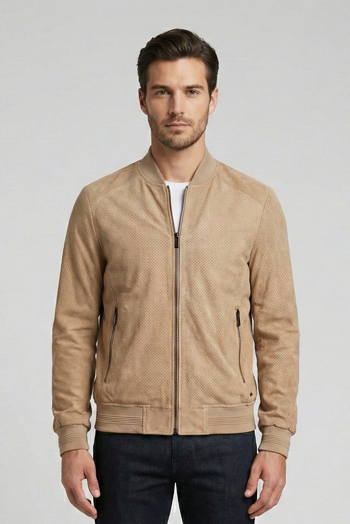 Markup bomber traforato effetto scamosciato MK1940008 [dc47710e]