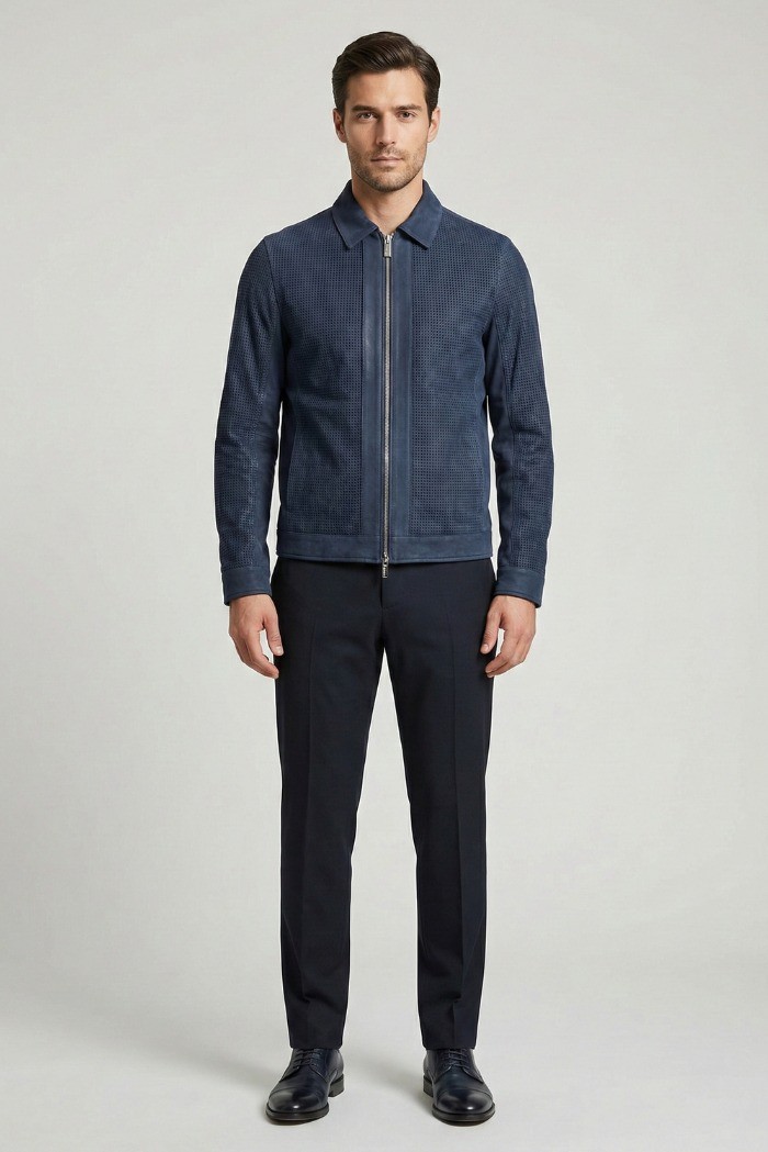 Markup overshirt traforata effetto scamosciato MK1940013 [e8d1097a]