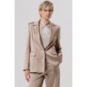 Fracomina blazer oversized monopetto in raso fq26sj3005w47001 [b84dc752]