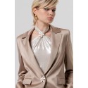Fracomina blazer oversized monopetto in raso fq26sj3005w47001 [616b845f]