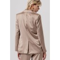Fracomina blazer oversized monopetto in raso fq26sj3005w47001 [d676455b]