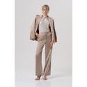 Fracomina pantalone flare a palazzo in raso fq26sv3005w47001 [c309f21f]