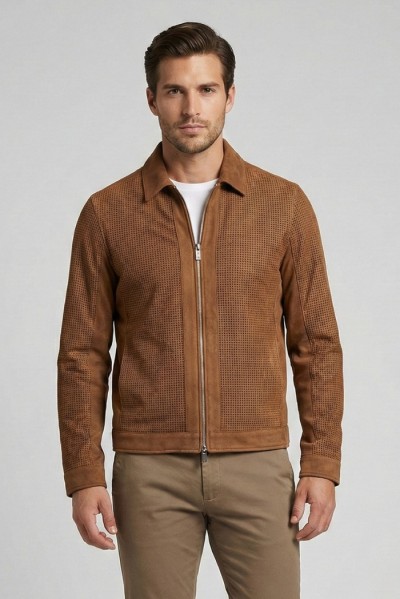 Markup overshirt traforata effetto scamosciato MK1940013 [a87b0378]