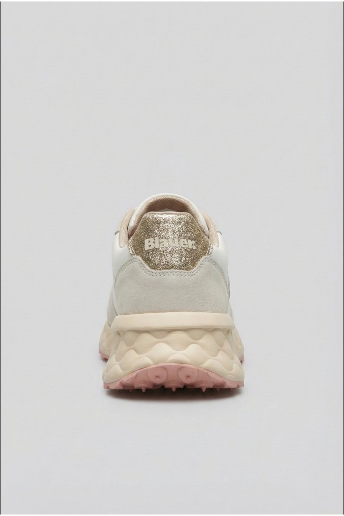 Blauer sneaker con logo strass Lynn01 [62c9866c]