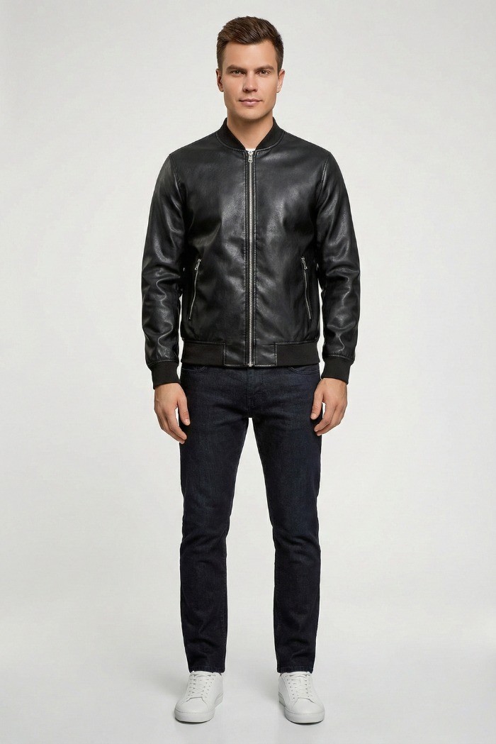 Urban Ring bomber in ecopelle UR1140002 [3d863b06]