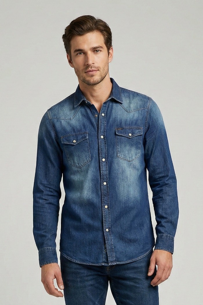 Markup camicia rodeo in denim MK1930019 [9553e594]