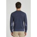 Markup maglia girocollo in cotone con inserti MK1900041 [587ce47a]