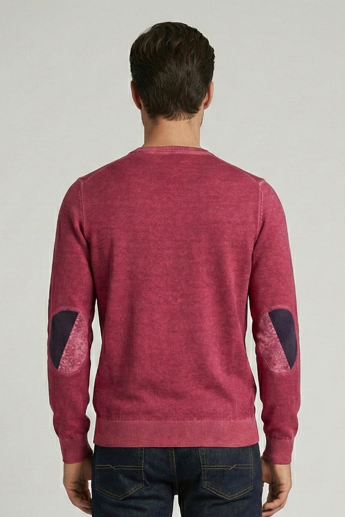 Markup maglia girocollo in cotone con inserti MK1900041 [ef60f6f6]