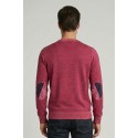Markup maglia girocollo in cotone con inserti MK1900041 [ef60f6f6]