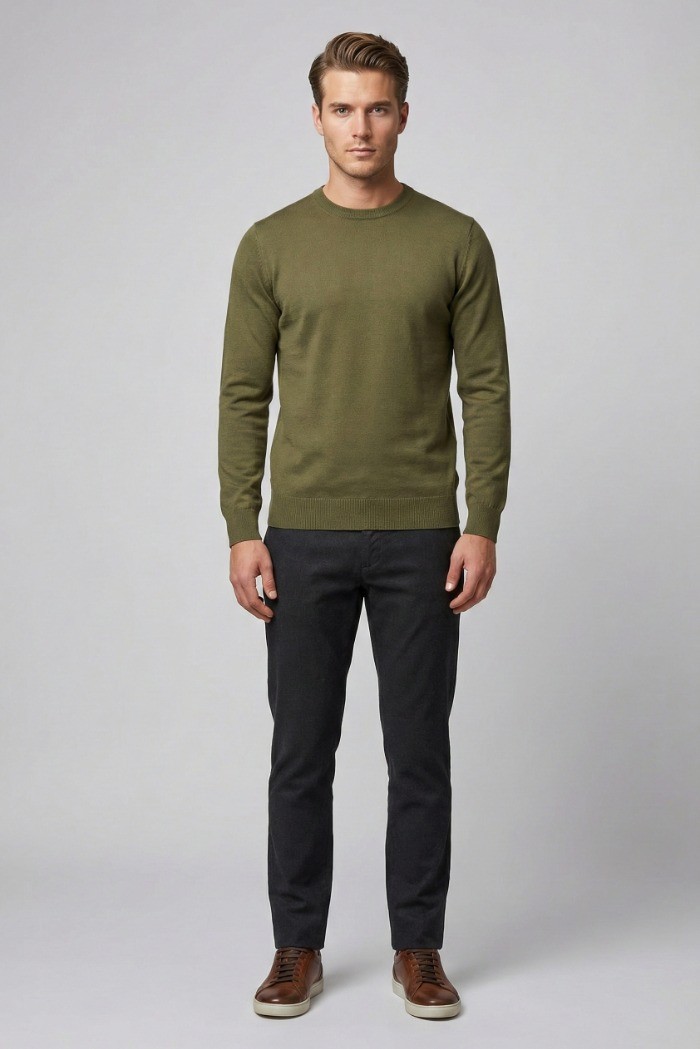 Markup maglia girocollo in cotone MK10001 [053607c7]