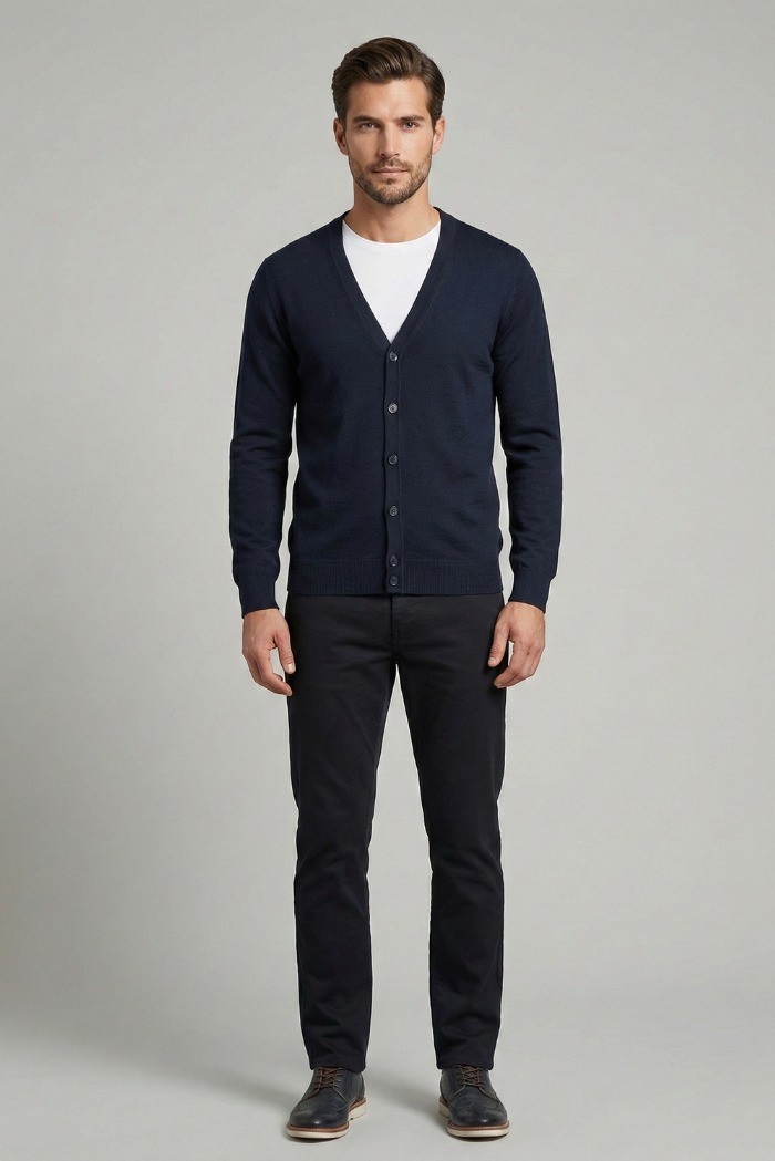 Markup cardigan scollo a V in cotone MK10003 [df103591]