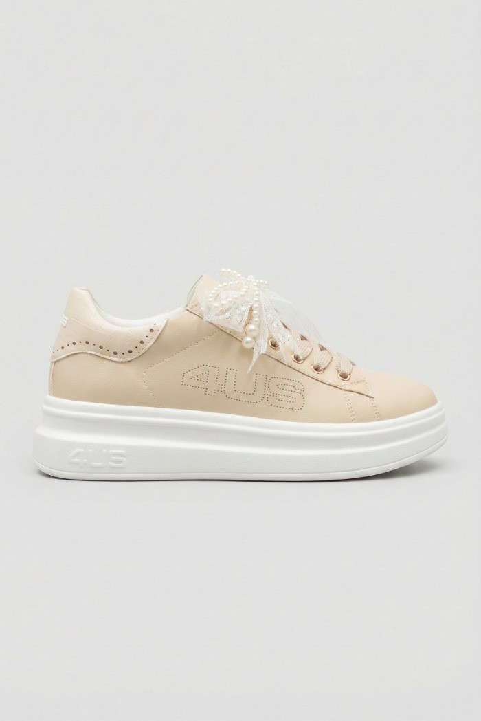 4US Paciotti sneaker allacciata 4BX167 [85531eb5]