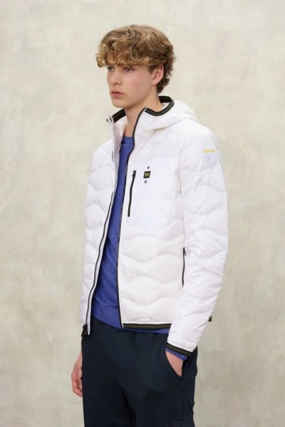 Blauer piumino ad onde con cappuccio Wave 26sbluc03177-006719 — 805219040077790_1
