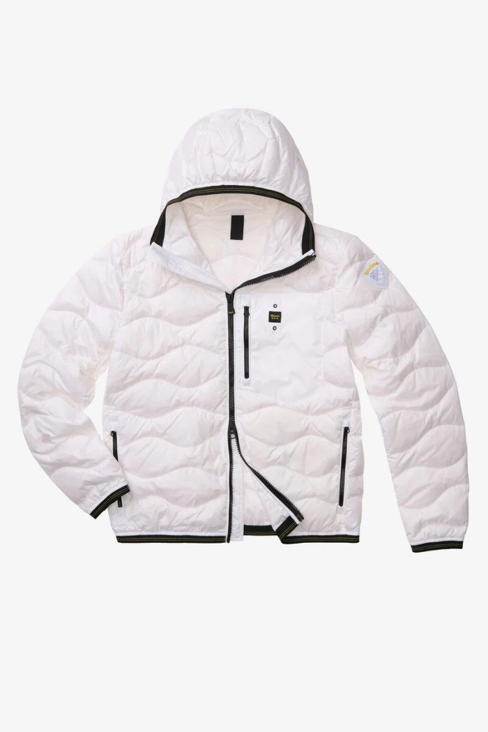 Blauer piumino ad onde con cappuccio Wave 26sbluc03177-006719 [05f677a7]