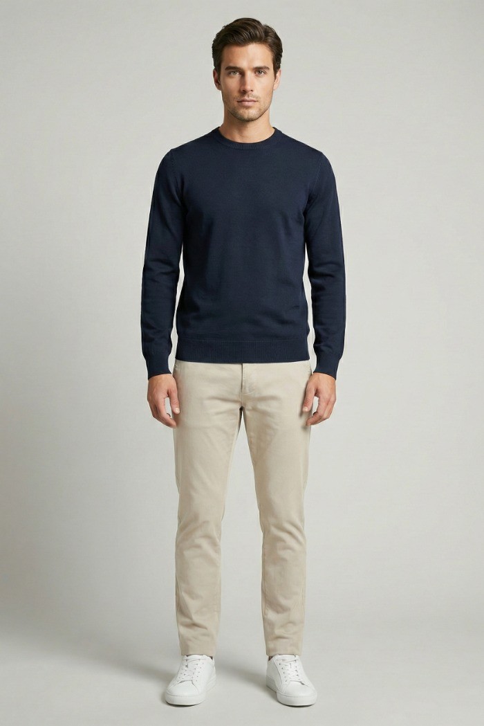 Markup maglia girocollo in cotone MK10001 [ff4ed524]