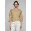 Markup felpa girocollo in interlock con profili a contrasto MW1620003 [9b65fd68]