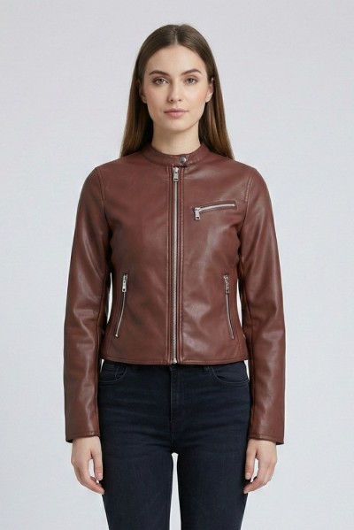 Markup giubbotto biker effetto pelle MW1640007 — 805219040078168_1