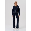 Fracomina giacca slim in denim con lavaggio raw fr26sj4008d46493 [cb1f56cd]