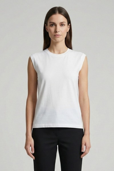 Markup t-shirt in cotone con applicazione MW1610006 — 805219040078092_3