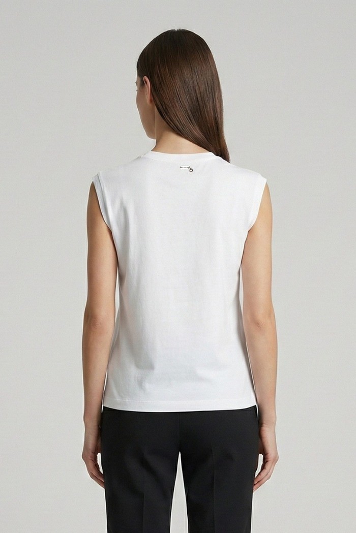 Markup t-shirt in cotone con applicazione MW1610006 [ada40d11]