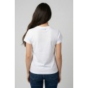 Markup t-shirt in cotone con stampa e strass MW1610023 [ffea360e]