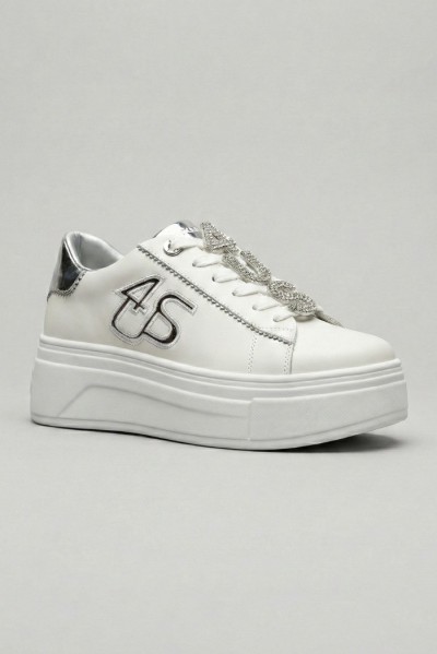 4US Paciotti sneaker con dettaglio logo strass 4BV183 — 805219040078189_1