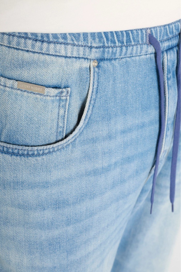 Antony Morato jeans regular straight fit in denim chiaro Eddy mmdt00308-fa700168-w02251 [4353a156]