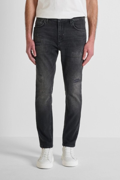 Antony Morato jeans skinny cropped fit in denim nero Karl mmdt00272-fa750643-w02243 [6e64e004]