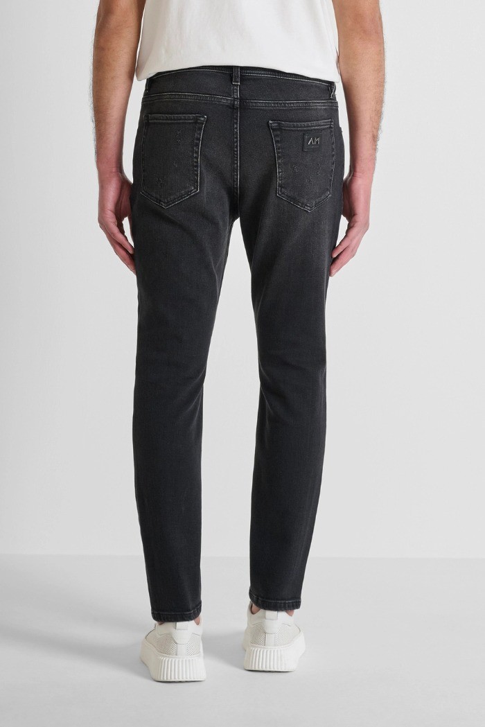 Antony Morato jeans skinny cropped fit in denim nero Karl mmdt00272-fa750643-w02243 [005f620d]