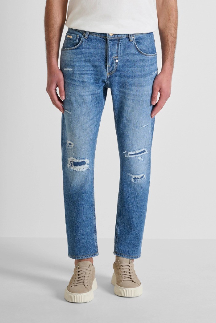 Antony Morato jeans slim fit alla caviglia in denim authentic blue Argon mmdt00264-fa750398-w02230 [f3109d0f]