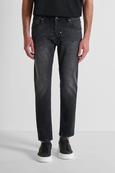 Antony Morato jeans slim fit alla caviglia in denim nero Argon mmdt00264-fa750592-w02218 — 805219040078202_1