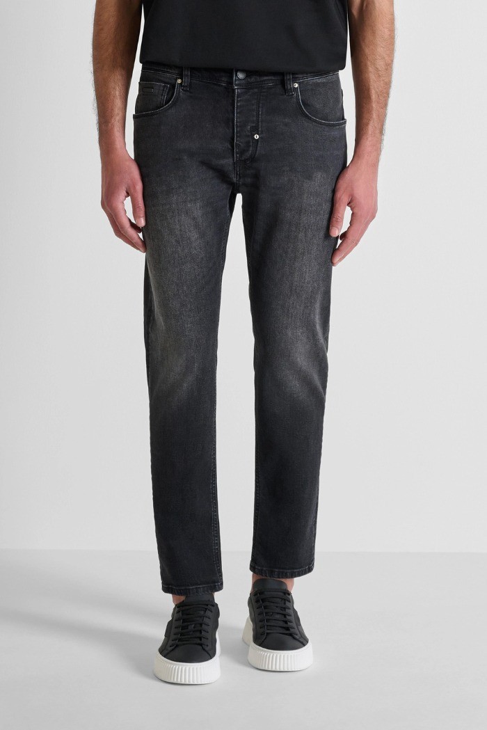 Antony Morato jeans slim fit alla caviglia in denim nero Argon mmdt00264-fa750592-w02218 [7e4b105e]
