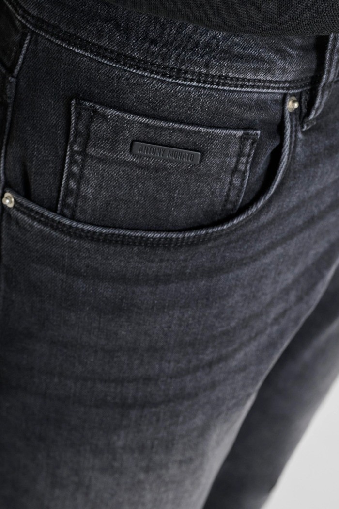 Antony Morato jeans slim fit alla caviglia in denim nero Argon mmdt00264-fa750592-w02218 [a76d5353]