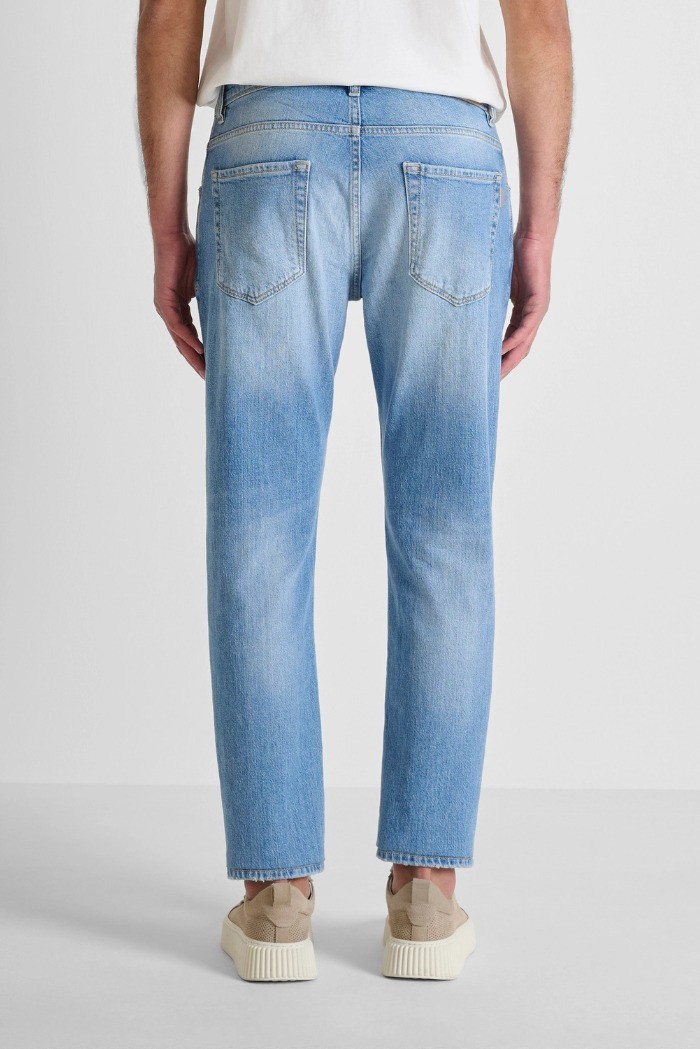 Antony Morato jeans slim fit alla caviglia in denim chiaro Argon mmdt00264-fa750398-w02229 [e526371d]