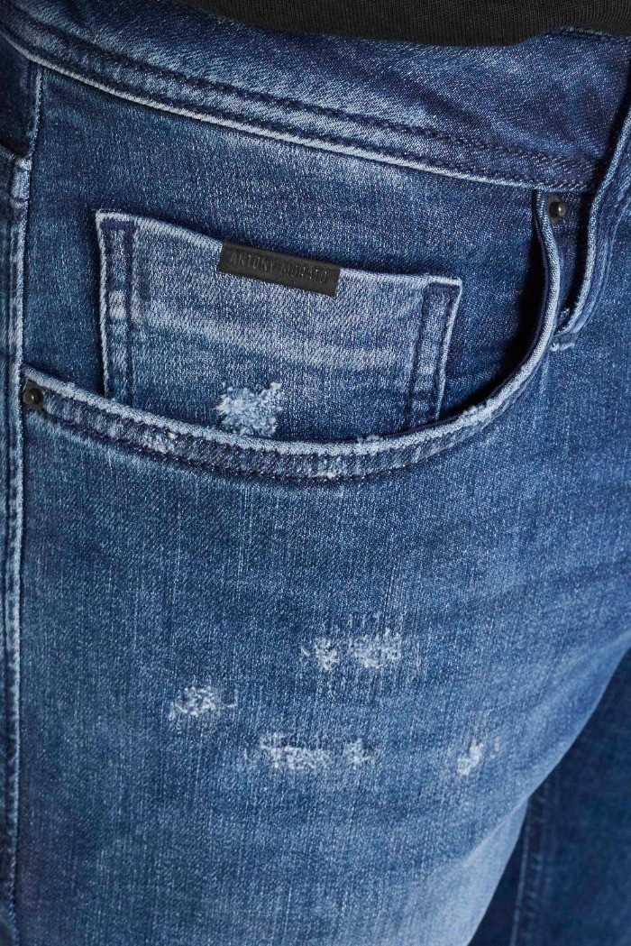 Antony Morato jeans tapered fit in denim titan blue Ozzy mmdt00241-fa750611-w02107 [936fa288]