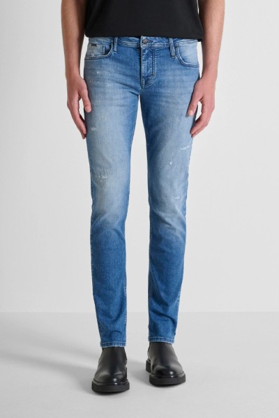 Antony Morato jeans tapered fit in denim titan blue sfumato Ozzy mmdt00241-fa750611-w02108 [e200791d]
