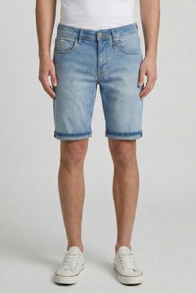 Antony Morato bermuda skinny fit in blue denim Randy mmds00081-fa750560-w02262 [6a6fb26d]