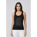 Fracomina top senza maniche in jersey di cotone fp26st2010j401n5 [b0fec3ec]