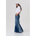 Fracomina jeans flare in denim con lavaggio medio fp26sv3011d401w7 [b84b9d9c]