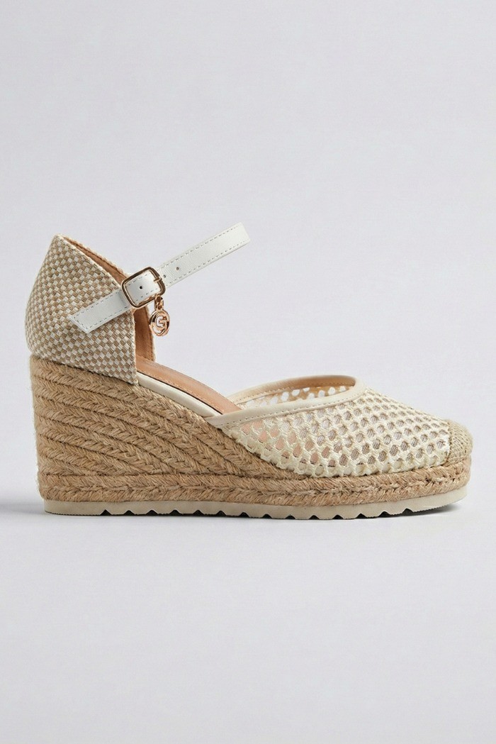 Gold & Gold sandalo con zeppa in yuta gh112 [e75c1690]