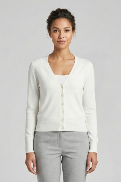 Markup cardigan scollo a V in misto viscosa MW10003 — 805219040078085_2