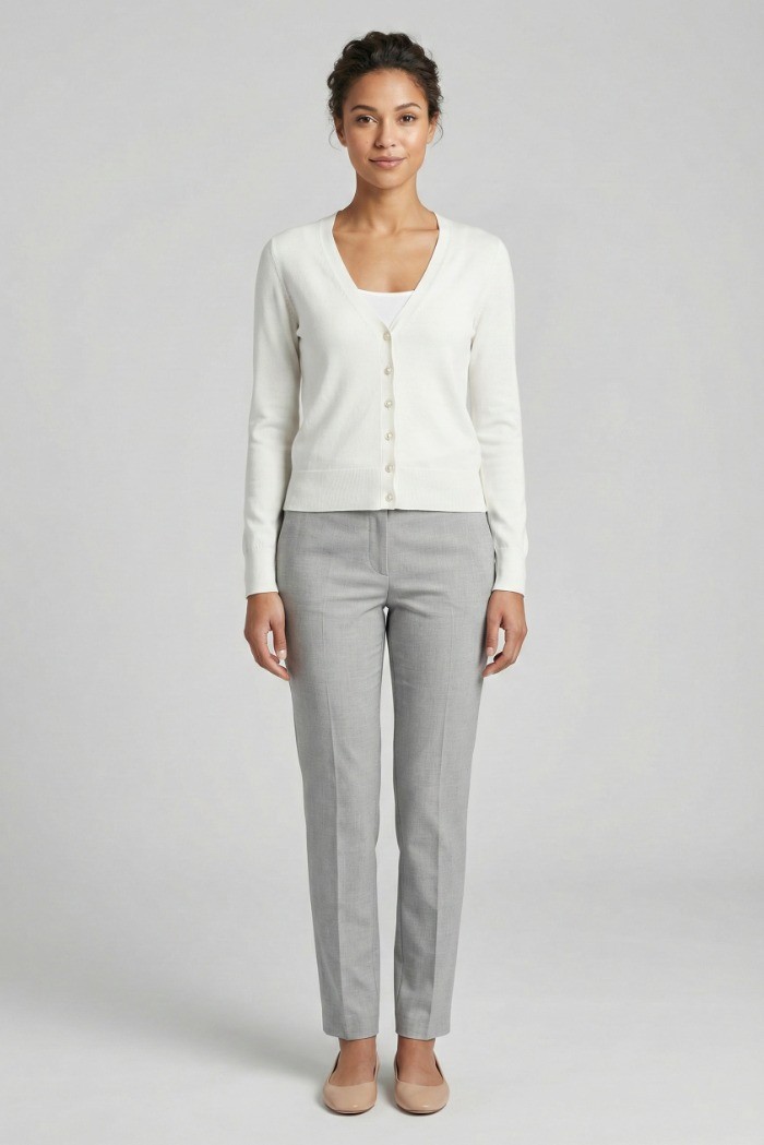 Markup cardigan scollo a V in misto viscosa MW10003 [63f3431b]