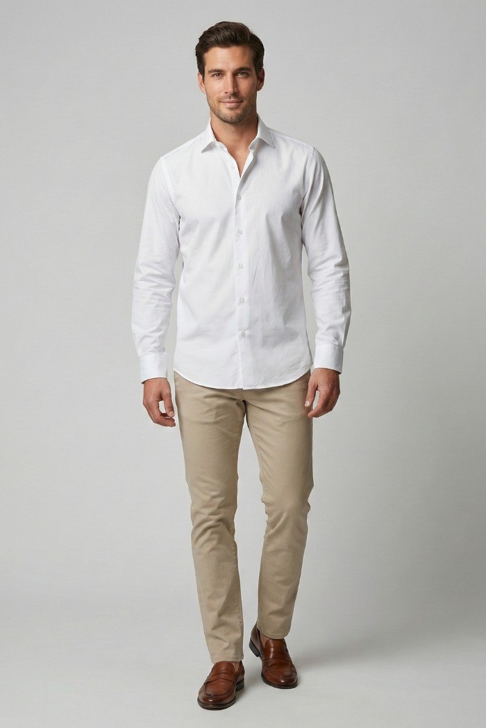 Markup camicia in popeline di cotone MK13001 [4680c1bc]