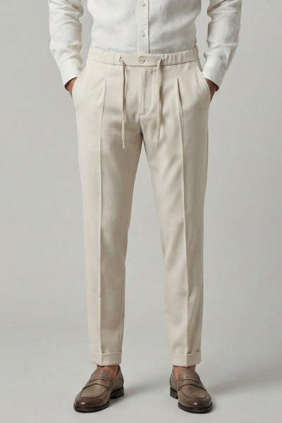 Squad2 pantalone con laccio in misto viscosa Orvieto226051 — 805219040078254_2