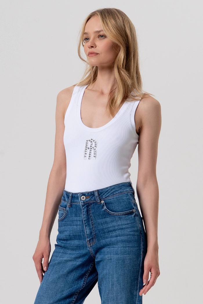 Fracomina jeans carrot mom fit in denim con lavaggio medio fp26svd005d45093 [6224c3c7]