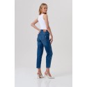 Fracomina jeans carrot mom fit in denim con lavaggio medio fp26svd005d45093 [d53902c3]