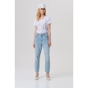 Fracomina jeans carrot mom fit in denim con lavaggio chiaro fp26svd005d47103 [c30fa8d1]