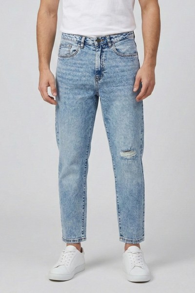 Urban Ring jeans cropped fit in denim di cotone stretch UR1150007 — 805219040078287_1