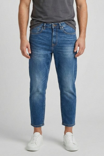 Urban Ring jeans cropped fit in denim di cotone stretch ur1150008 [ad0dccbe]