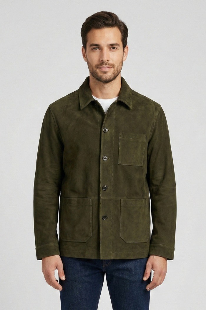 Roy Roger's giacca work in suede washed rru90341cs483223 [50e2f687]